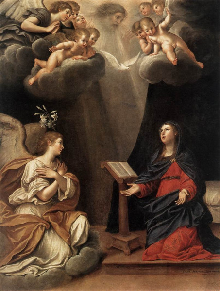 Francesco Albani: Az angyali üdvözlet (17. század) 