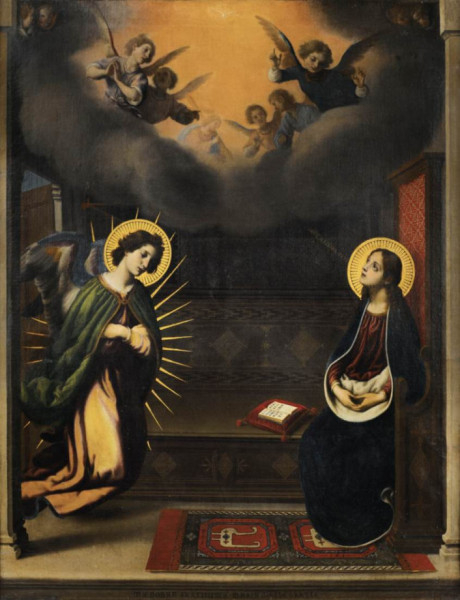 Francesco Curradi: Az angyali üdvözlet (17. század)