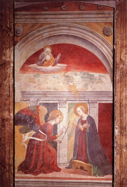 Melozzo da Forli: Az angyali üdvözlet (15. század)