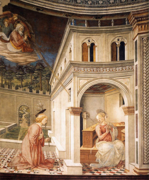 Fra Filippo Lippi: Az angyali üdvözlet (1467-69)
