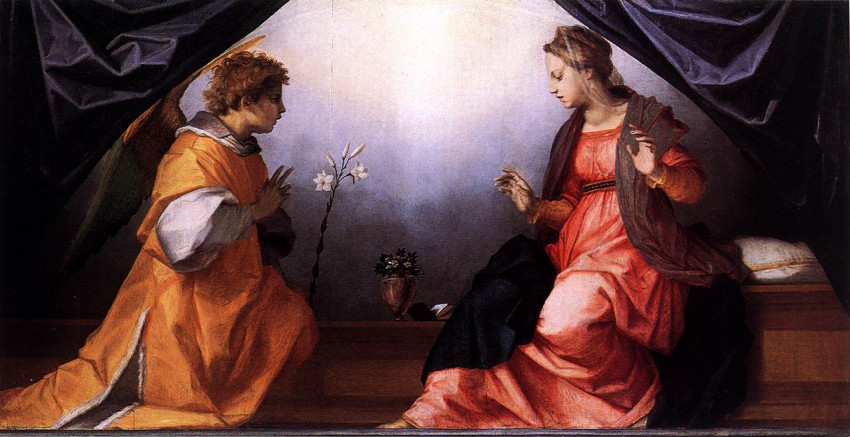 Andrea del Sarto: Az angyali üdvözlet (1528 körül)