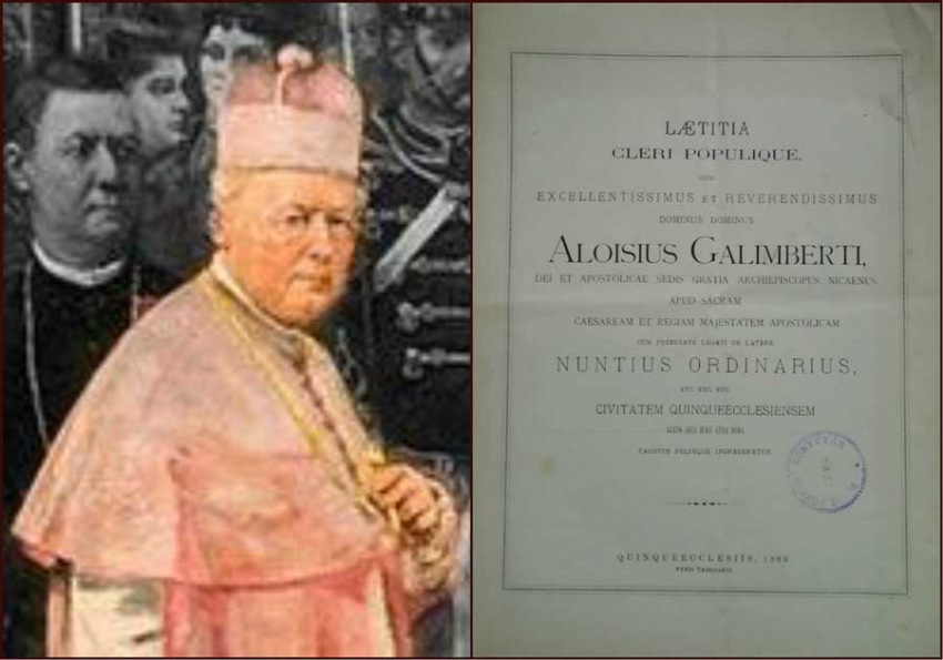 roll Ferenc prelátus-kanonok és az alkalomra írt ünnepi ódája