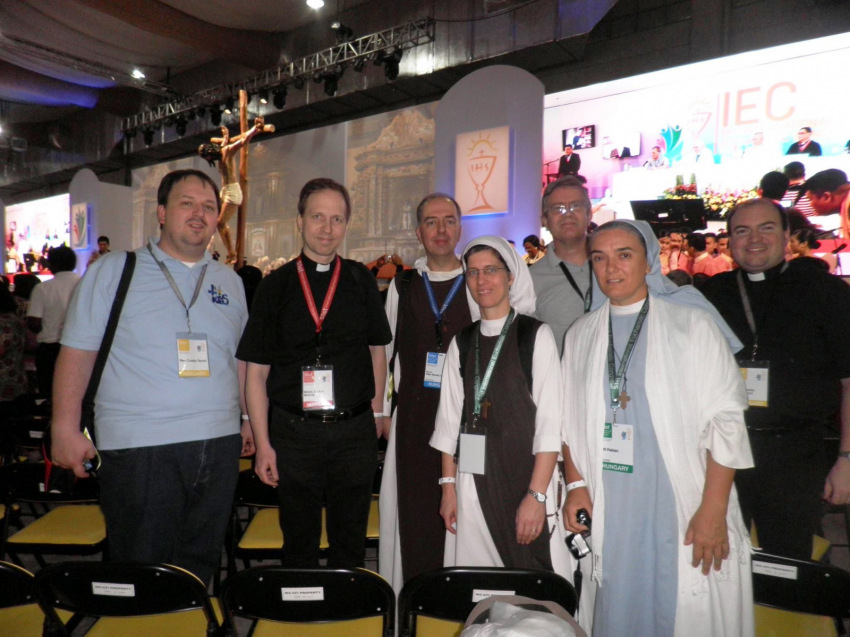 A cebui eucharisztikus kongresszuson a magyar küldöttséggel