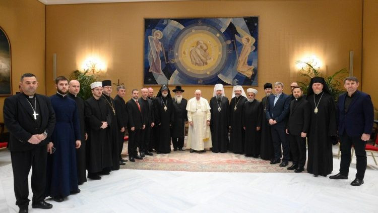 Ferenc pápa fogadta az Egyházak és Vallási Szervezetek Összukrán Tanácsának tagjait