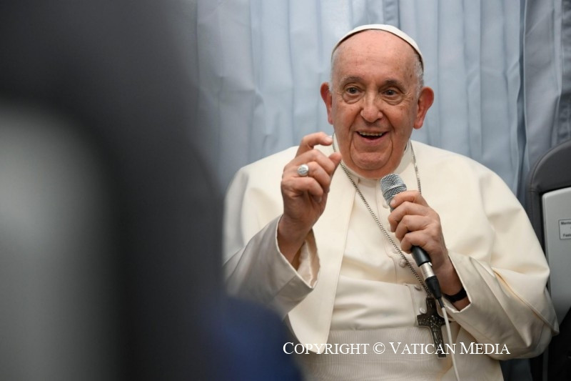 Ferenc pápa a visszaúton Marseille-ből: Mintha az Úr vitt volna Lampedusára