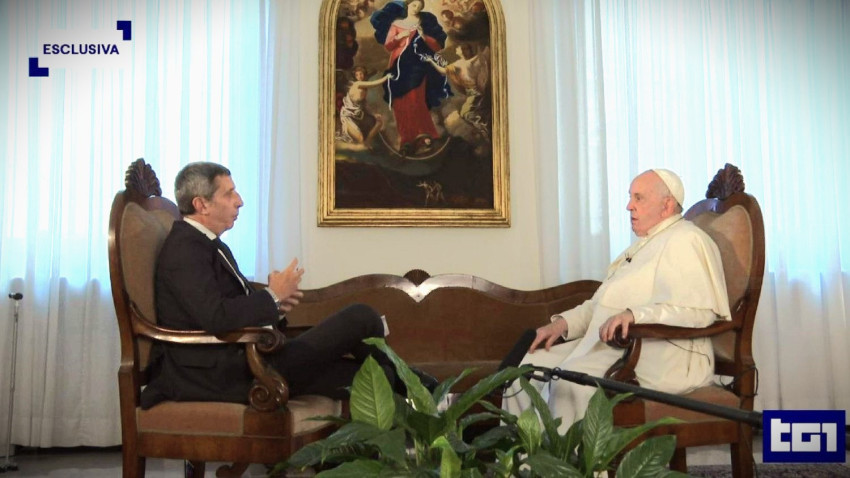 „Remélem, az emberi bölcsesség megállítja a háborút” – Az olasz köztévé interjúja Ferenc pápával
