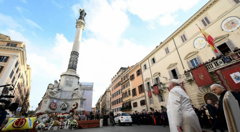 Továbbra is hihetjük, hogy a támadás felett győz a megbocsátás – Ferenc pápa imája december 8-án