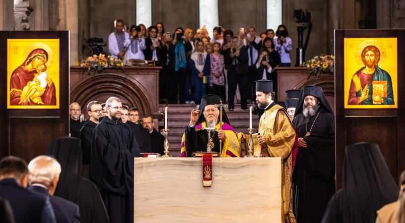 Ortodox Isteni Liturgia Pannonhalmán Bartholomaiosz egyetemes pátriárka elnökletével