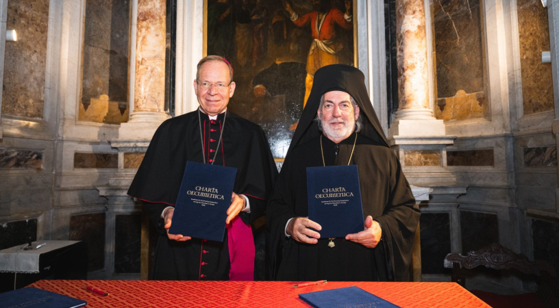 Aláírták az Ökumenikus Charta megújult változatát Rómában a püspöki szervezetek elnökei