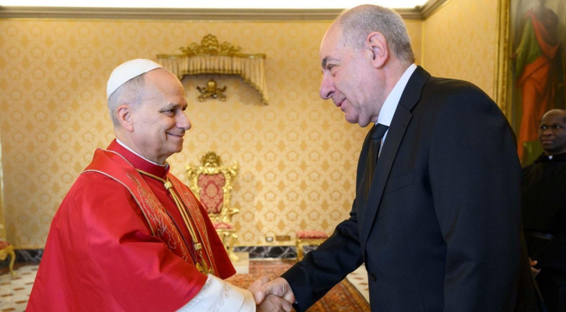 Leó pápa fogadta Sulyok Tamás köztársasági elnököt