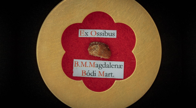 Udvardy György érsek Bódi Mária Magdolna-ereklyével ajándékozta meg a székesfehérvári püspökséget